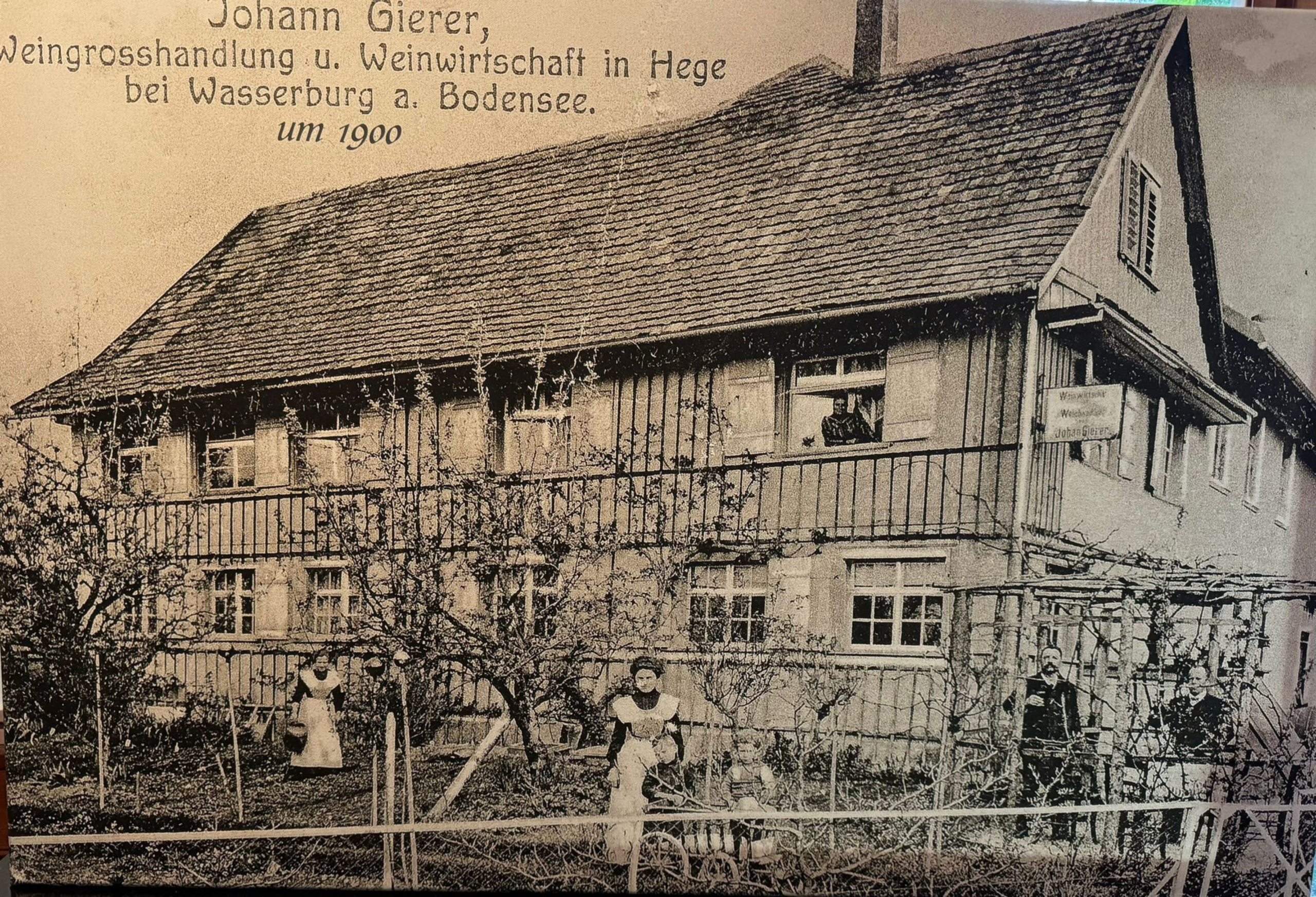 Historisches Weingut in Wasserburg am Bodensee, 1900.
